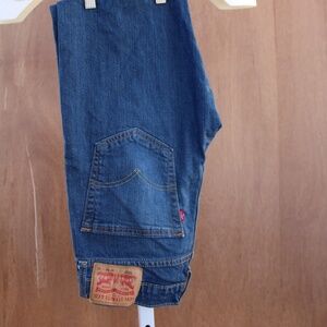 Levi’s 502 Men’s Jeans 30x30 Dark Wash Blue Tapered Fit Zipper Fly